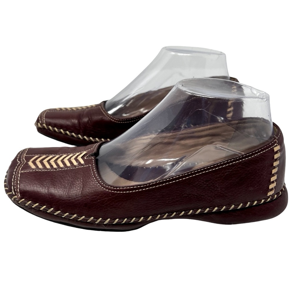 Nurture Leather Mystic Loafer Flats Square Toe Leather Laced Women’s Size 7